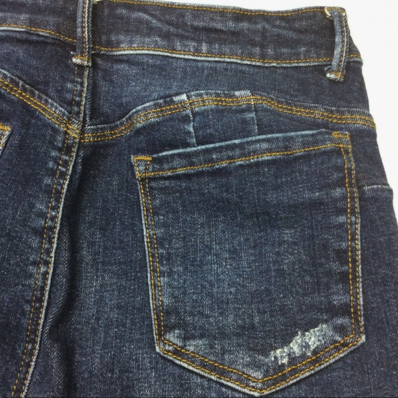 Wax Jean Butt I Love You Distressed Ripped Skinny Stretch Jeans Blue Juniors 11 - Picture 4 of 10